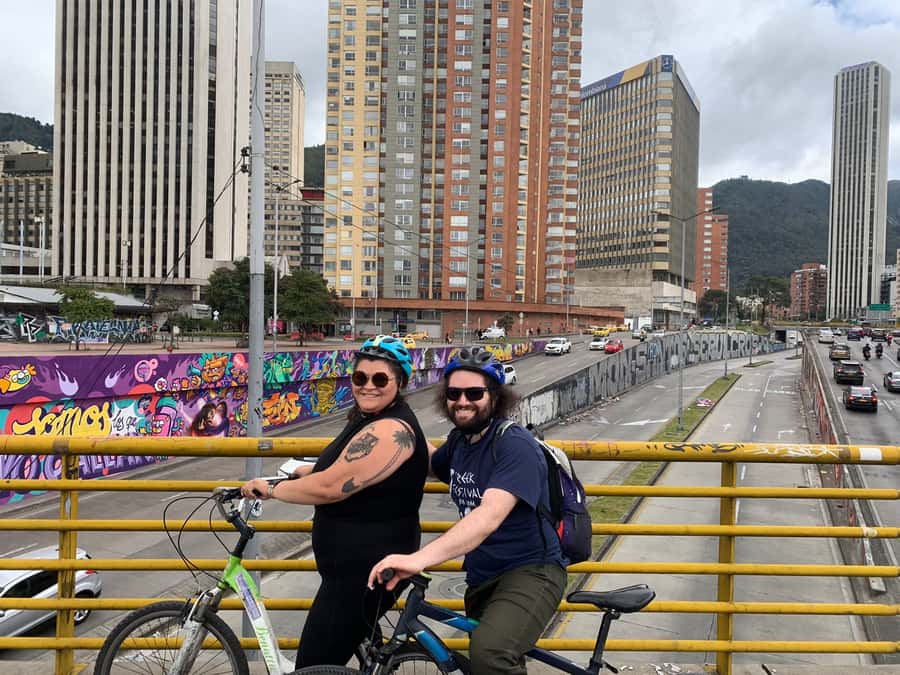 Biking in Full Color: Urban Art Bike Tour - The ride through Centro, Teusaquillo, Santa Fe, and La Macarena
