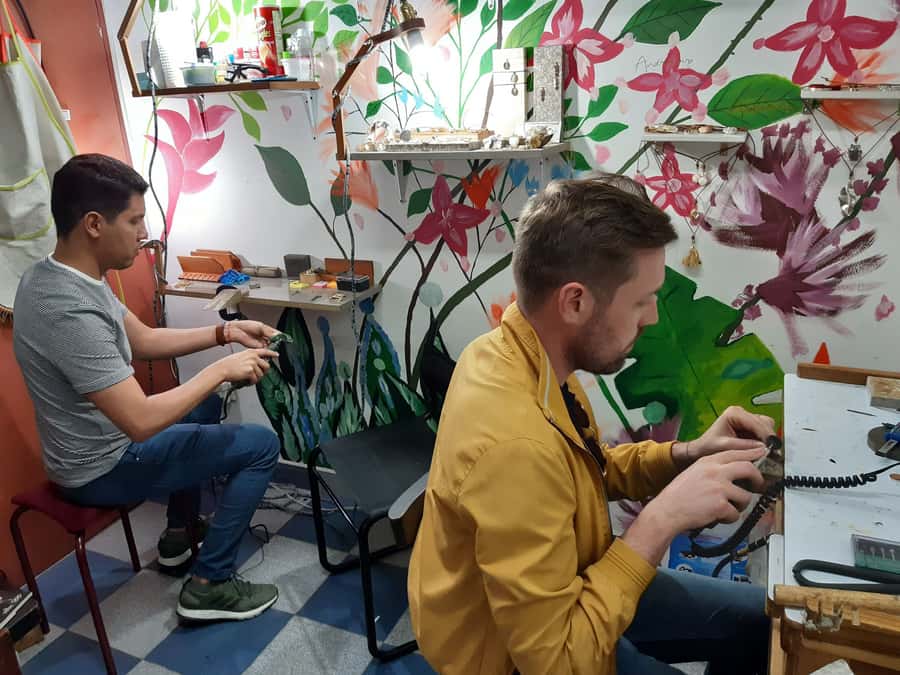 Bogota: Colombian Emerald Ring Workshop - First stop: Museo Casa de la Moneda area and metals history