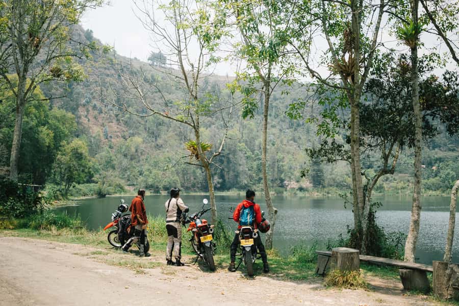From Bogota: Mountains & Valleys Off-Road Motorcycle Tour - English-guided riding with radios: what that means on the road