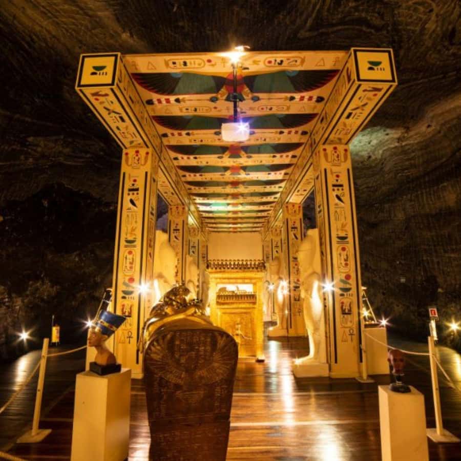 From Bogota: Salt Cathedral Tour in Zipaquirá - Entering the Salt Cathedral of Zipaquirá: Dim Light, Salt Sculptures, and a Central Nave